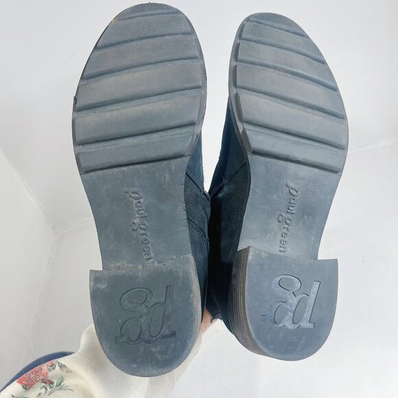 Paul Green Diego Booties Black Nuback Leather Women's Size 9 - Picture 8 of 13